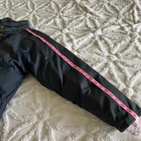 EDDIE BAUER Vintage 90's Goose Down Men's Navy Blue Puffer Jacket Coat - Picture 13 of 14